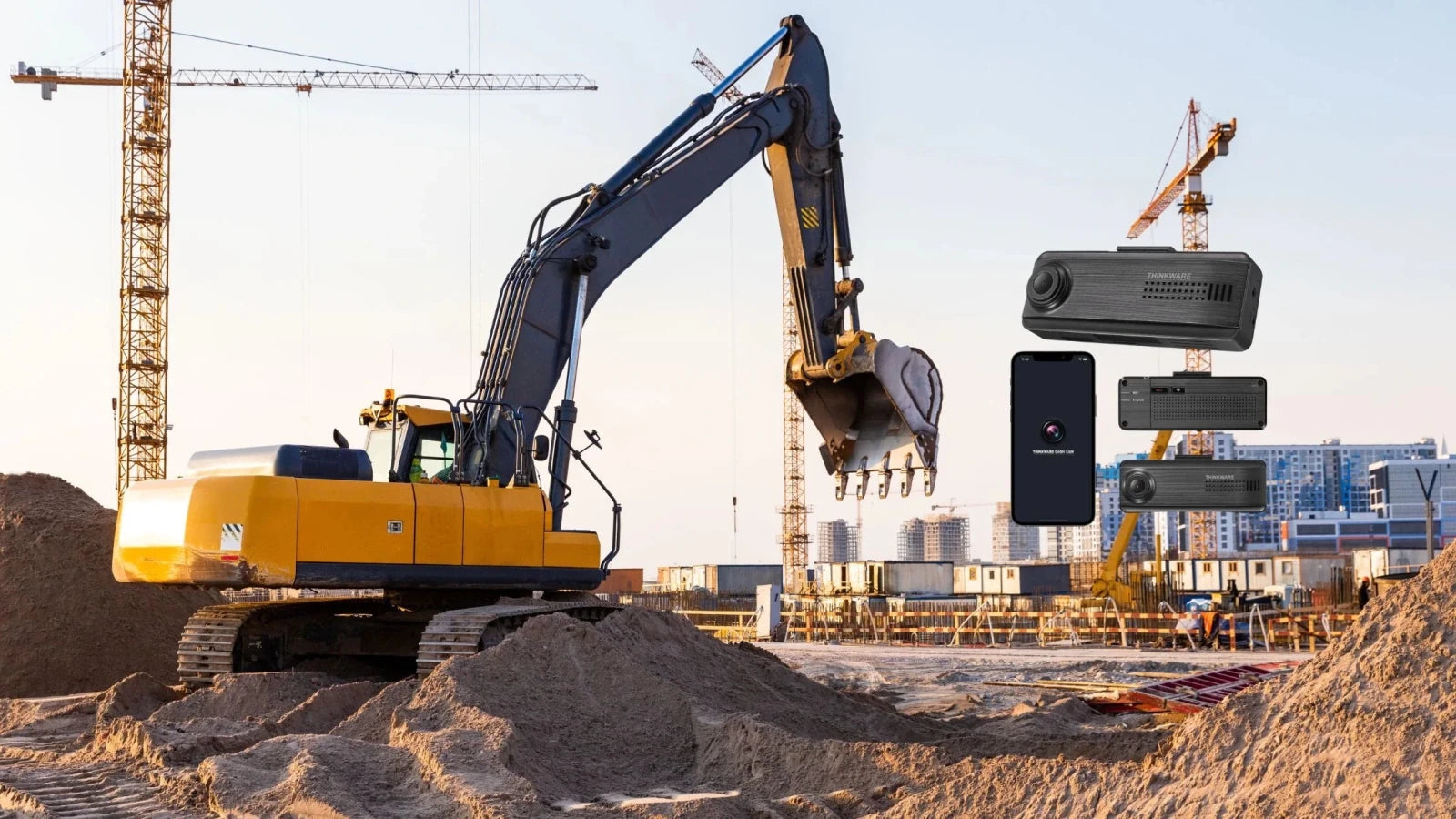 Dash Cams on Construction Site Vehicles | Trackershop UK