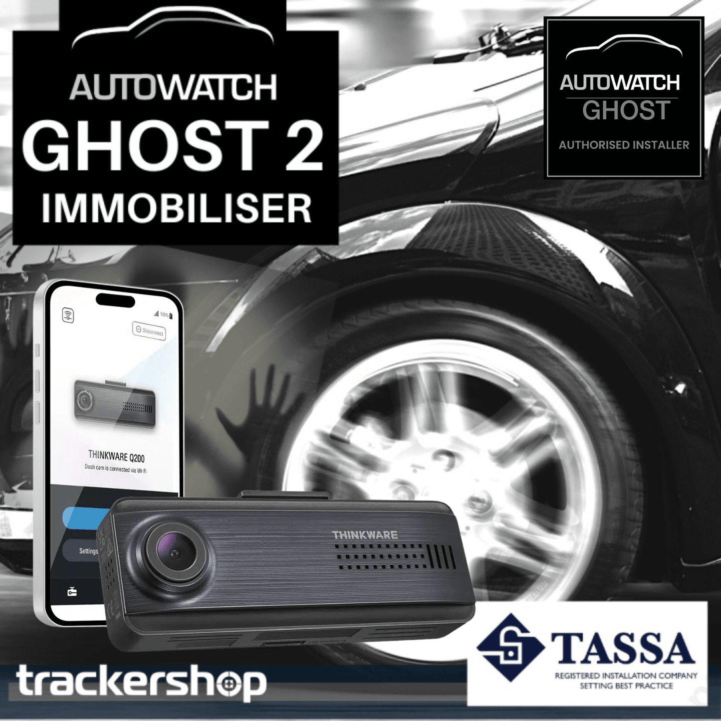 Ghost 2 Immobiliser & Q200 Dash Cam - Trackershop