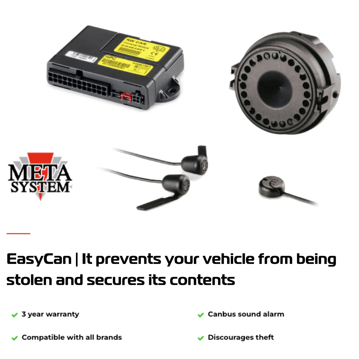 Meta EasyCan Alarm - Trackershop