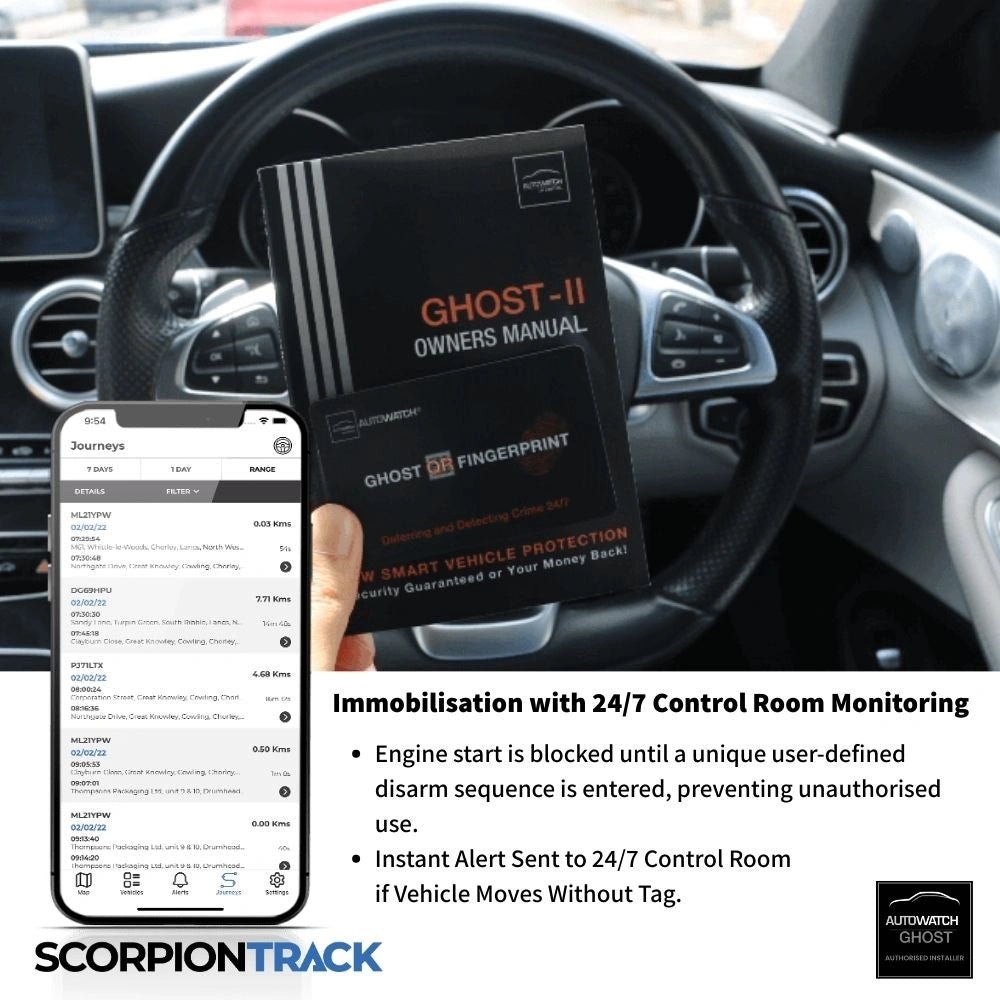 Scorpion S5 Tracker & Ghost 2 Immobiliser - Trackershop