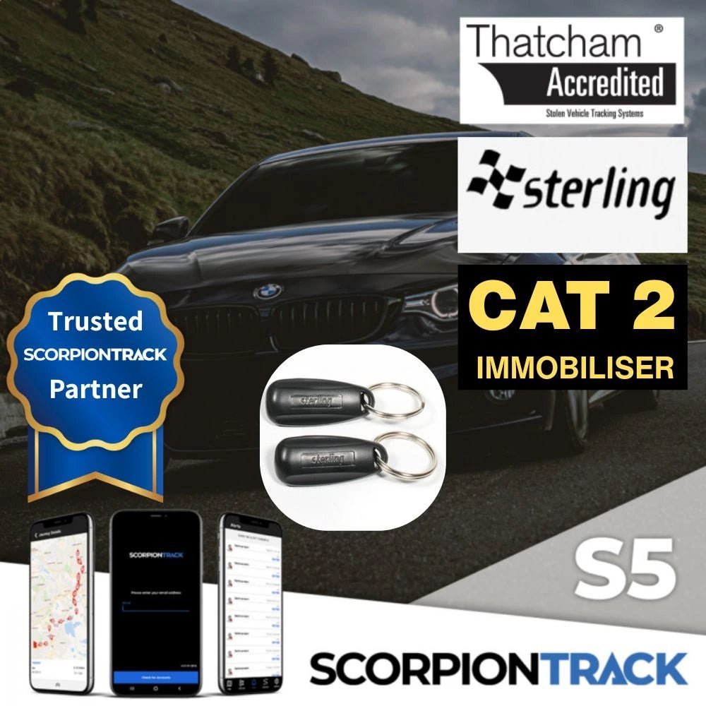 ScorpionTrack DRIVER S5 VTS Tracker and Sterling CAT 2 Immobiliser - Trackershop
