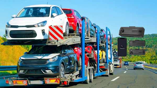 Front and Rear Dash Cams for Auto Transporter Services - Trackershop