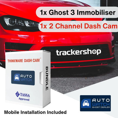 Ghost 3 Immobiliser and Thinkware U3000 Front and Rear Dash Cam - Trackershop UK