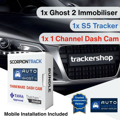 S5 Tracker Ghost 2 Immobiliser & U3000 Front Facing Dash Cam - Trackershop UK