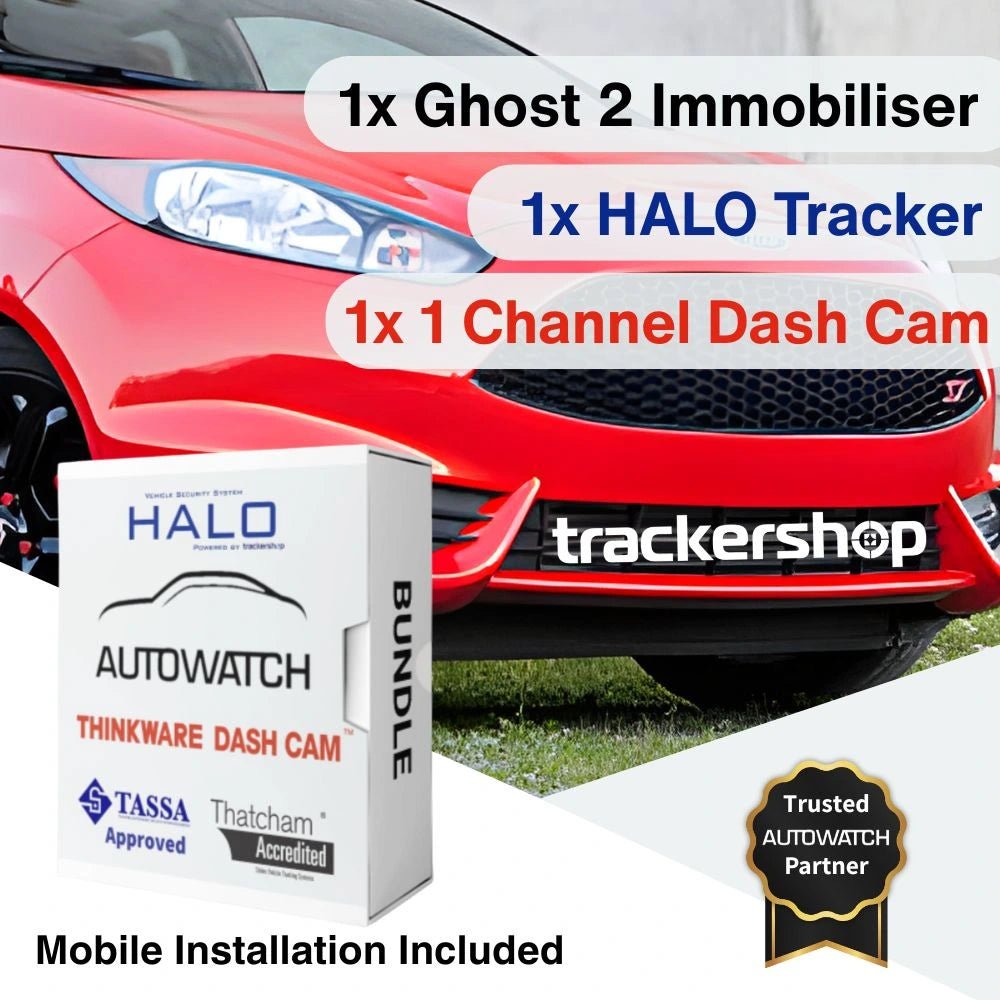 Ghost 2 Immobiliser + GPS Security Tracker & Q200 Front Facing Dash Cam - Trackershop