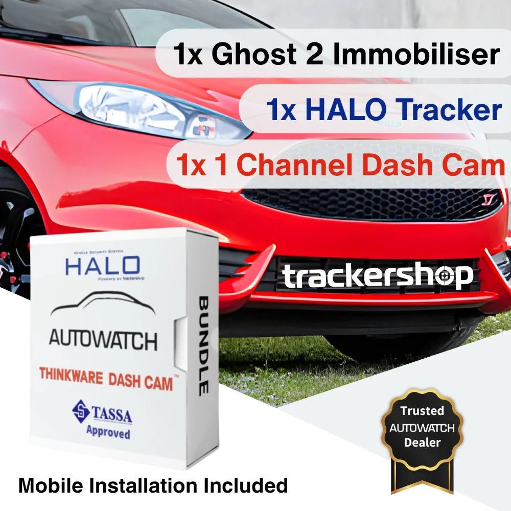 Ghost 2 Immobiliser + GPS Security Tracker & Q200 Front Facing Dash Cam - Trackershop
