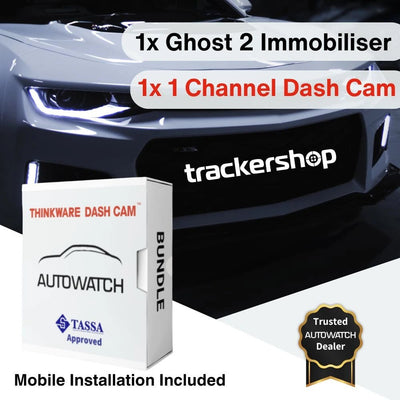 Ghost 2 Immobiliser & Q200 Front Facing Dash Cam - Trackershop
