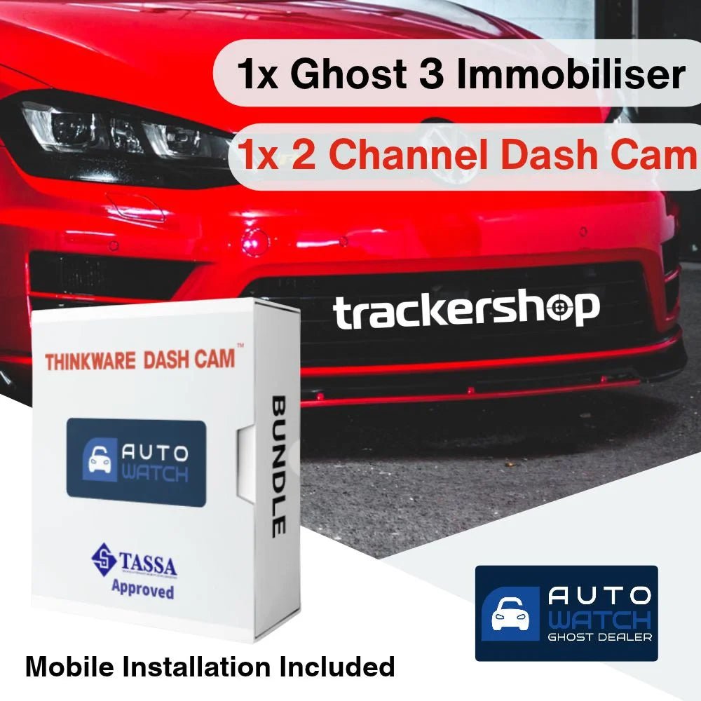 Ghost 3 Immobiliser and Thinkware U3000 Front and Rear Dash Cam - Trackershop