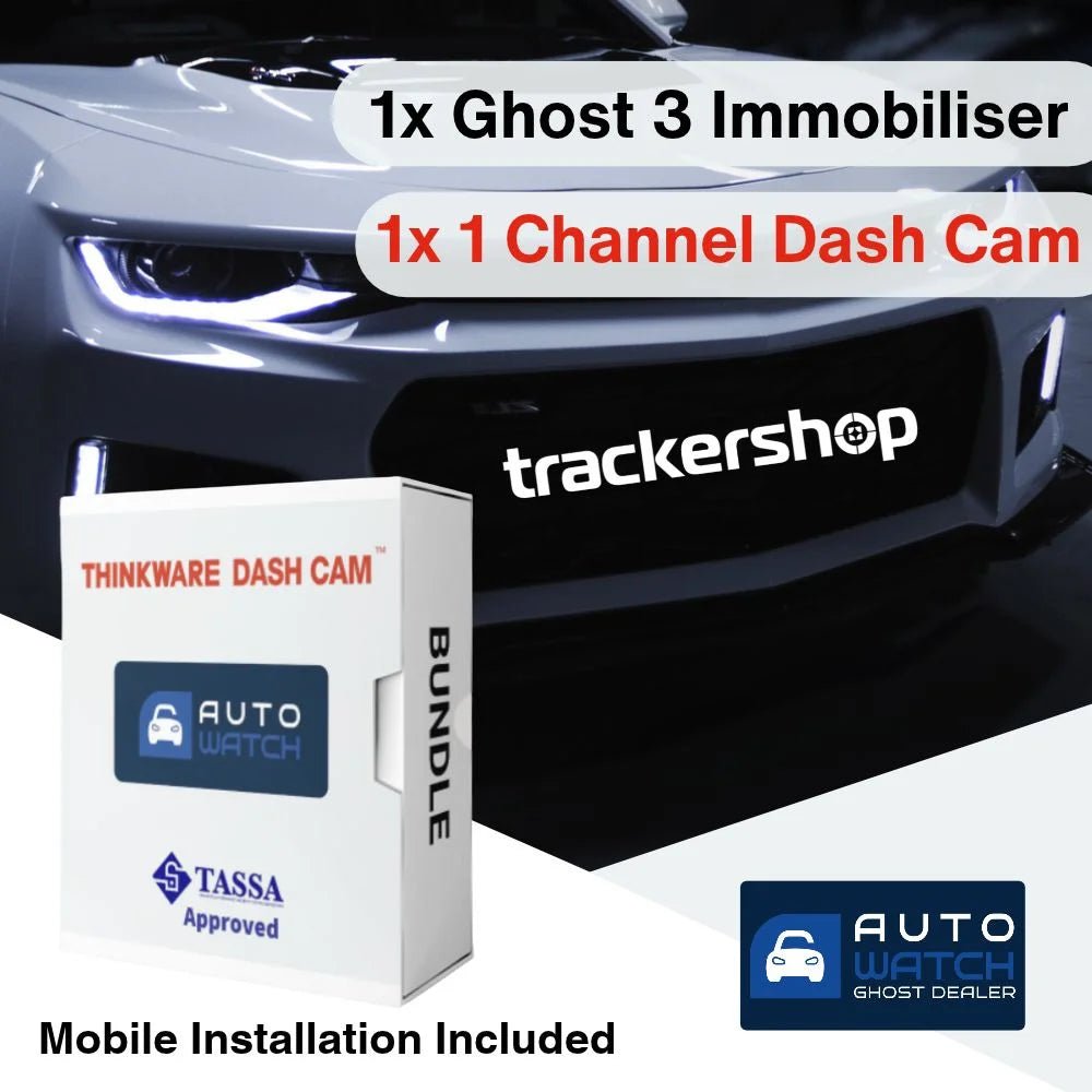 Ghost 3 Immobiliser & Q200 Front Facing Dash Cam - Trackershop