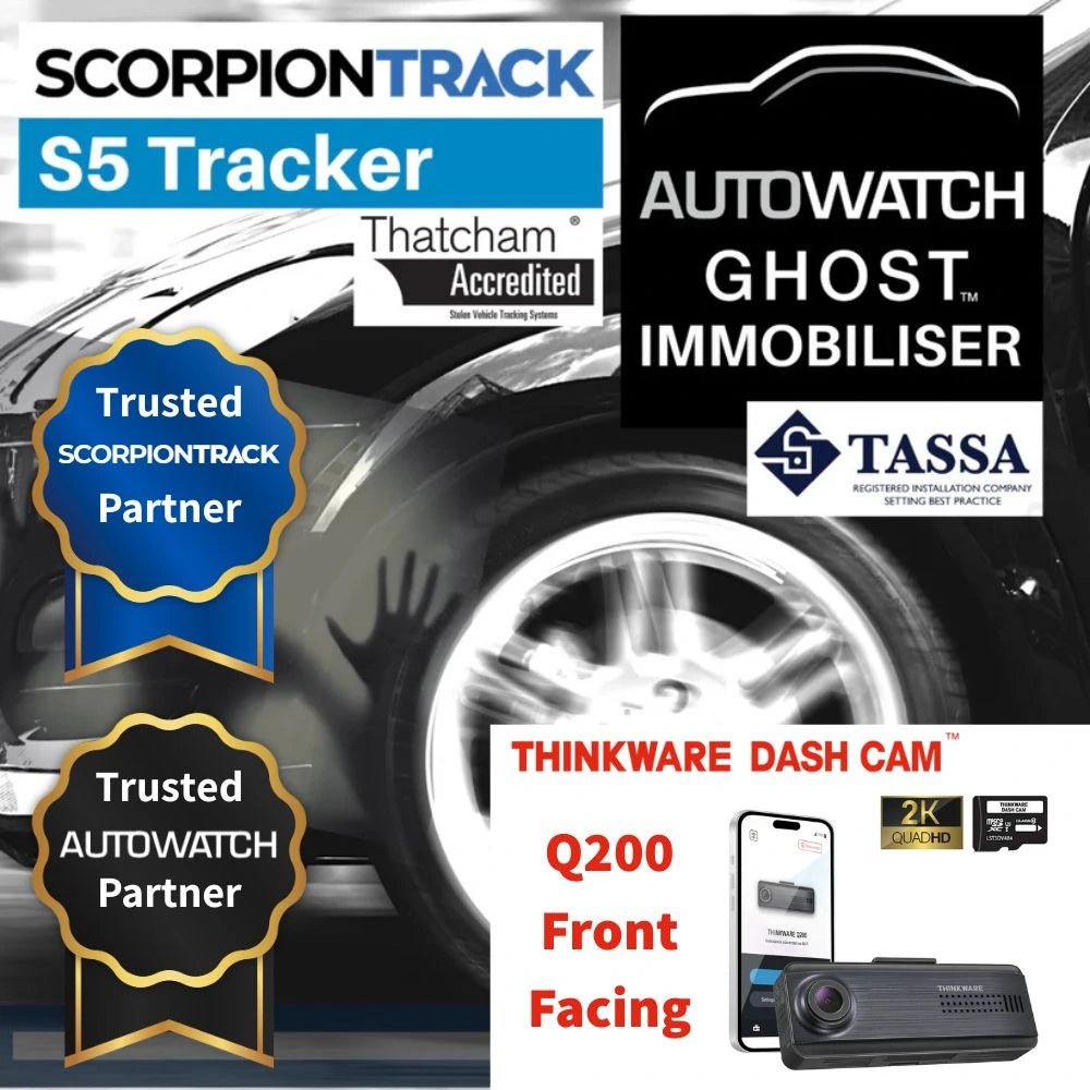 S5 Tracker Ghost 2 Immobiliser & Q200 Front Facing Dash Cam - Trackershop