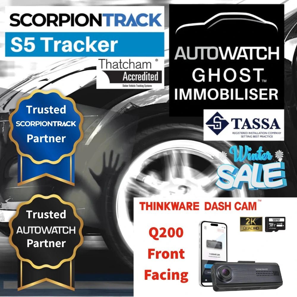 S5 Tracker Ghost 2 Immobilisers & Q200 Front Facing Dash Cam - Trackershop
