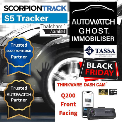 S5 Tracker Ghost 2 Immobiliser & Q200 Front Facing Dash Cam - Trackershop