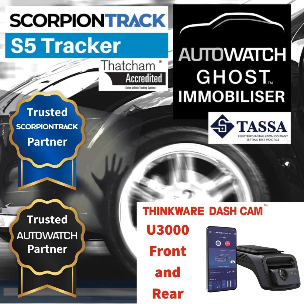 S5 Tracker Ghost 2 Immobiliser & U3000 Front and Rear Dash Cam - Trackershop