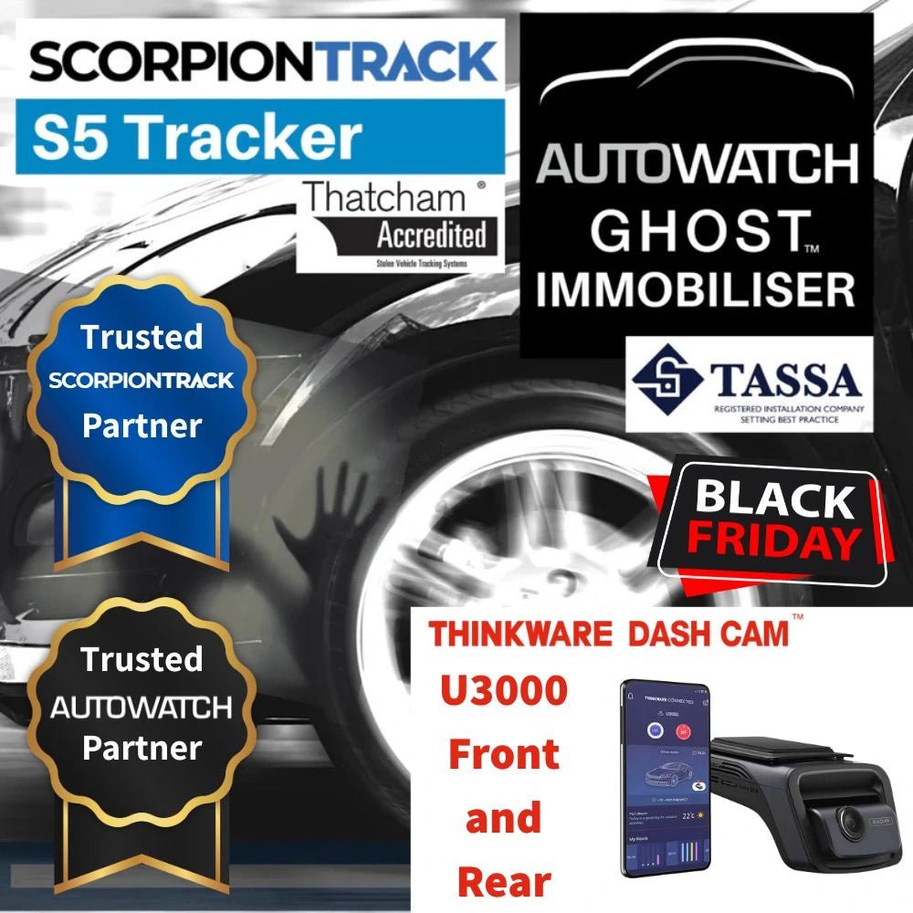 S5 Tracker Ghost 2 Immobiliser & U3000 Front and Rear Dash Cam - Trackershop
