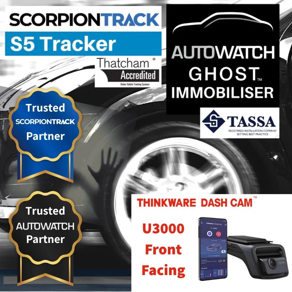 S5 Tracker Ghost 2 Immobiliser & U3000 Front Facing Dash Cam - Trackershop