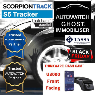 S5 Tracker Ghost 2 Immobiliser & U3000 Front Facing Dash Cam - Trackershop