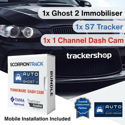 S7 Tracker Ghost 2 Immobiliser & Q200 Front Facing Dash Cam - Trackershop