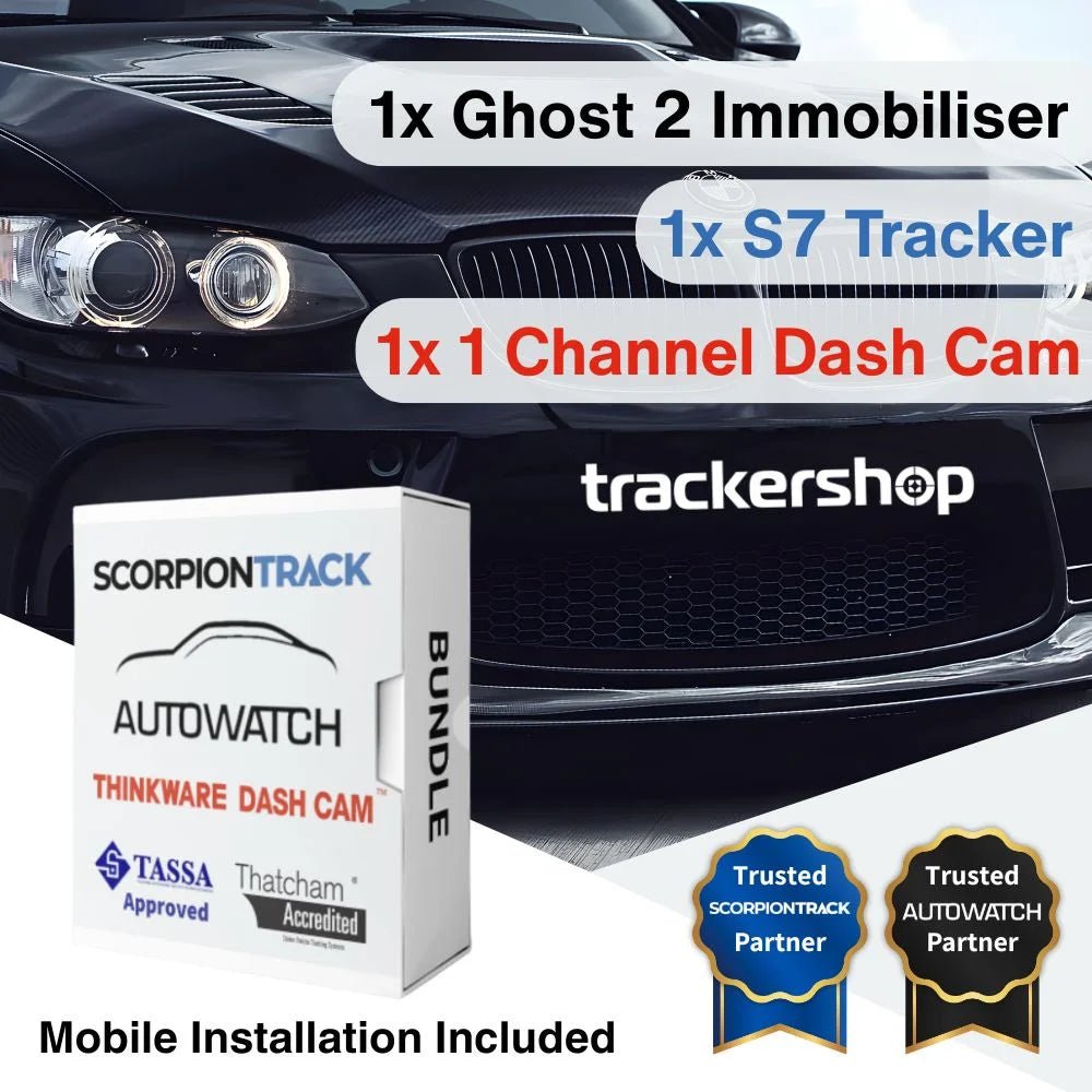 S7 Tracker Ghost 2 Immobiliser & Q200 Front Facing Dash Cam - Trackershop