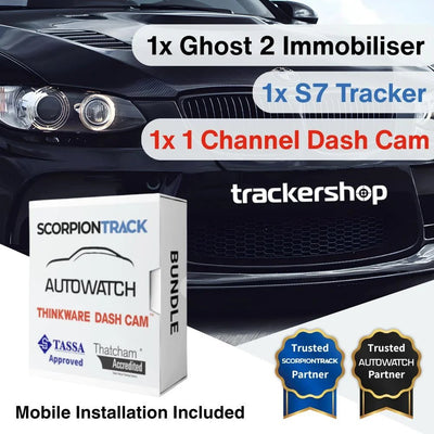 S7 Tracker Ghost 2 Immobiliser & Q200 Front Facing Dash Cam - Trackershop
