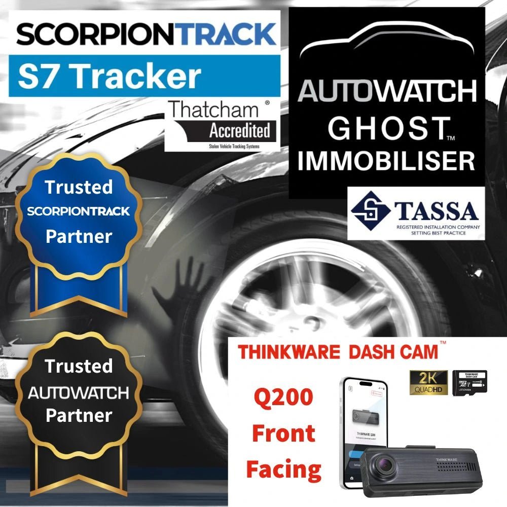 S7 Tracker Ghost 2 Immobiliser & Q200 Front Facing Dash Cam - Trackershop