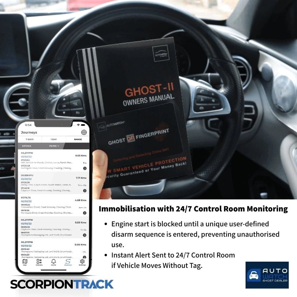 Scorpion S5 Tracker & Ghost 2 Immobiliser - Trackershop