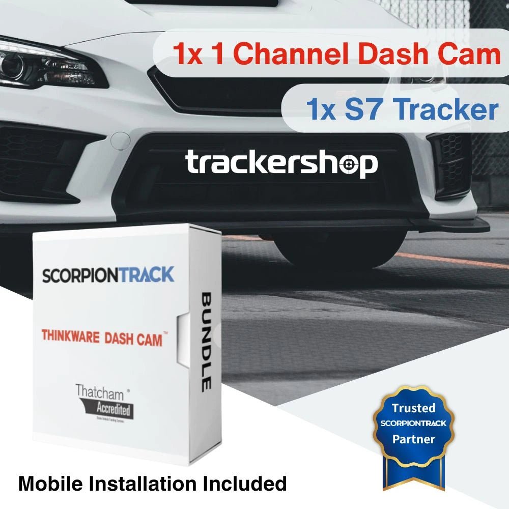 Scorpion S7 GPS Tracker + F70 Front Facing Dash Cam - Trackershop