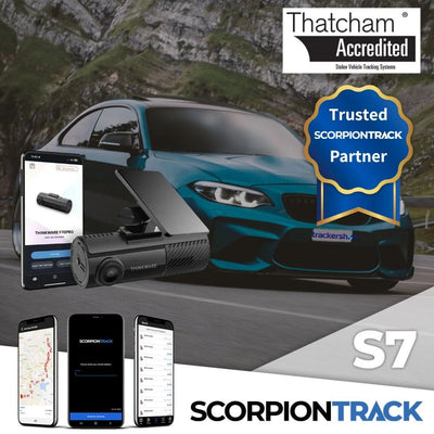 Scorpion S7 GPS Tracker + F70 Front Facing Dash Cam - Trackershop